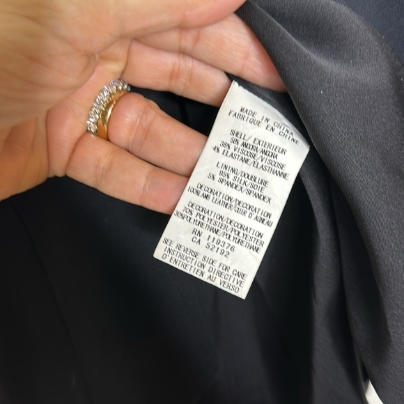 HELMUT LANG Suiting Dress with Leather Trim - Picture 7 of 11